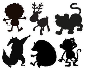 Silhouettes of animals