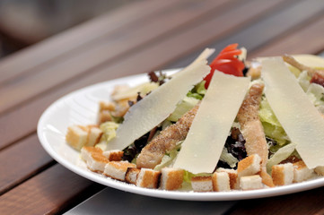 Cheese salad detail.