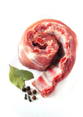 Obraz premium Uncooked pork ribs