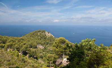 Fototapeta na wymiar Mallorca island Spain Mediterranean view