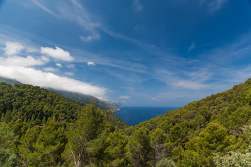 Fototapeta na wymiar Mallorca island Spain Mediterranean view