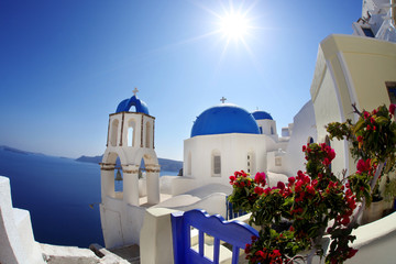 Oia village in Santorini, Greek island