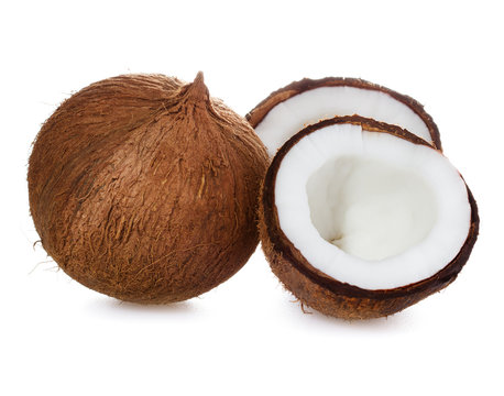 Coconut. Coco Nut isolated on white Background