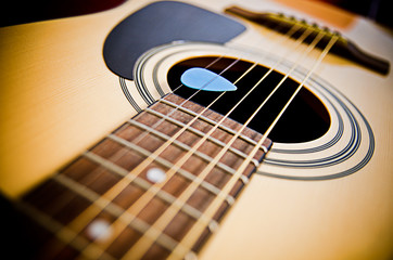 acoustic guitar - 52566070