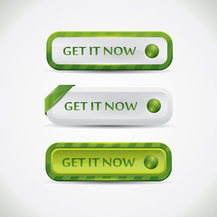 Get it now white and green buttons