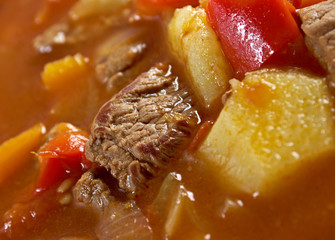 Traditional Bulgarian soup chorba.