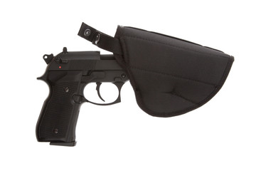 9mm Pistol in a flexible holster