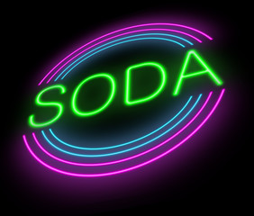 Neon soda sign.