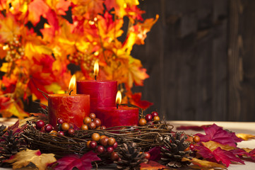 Autumn candles