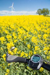 e-bike, pedelec, windrad, raps, öko