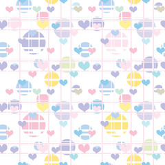 Abstract childish seamless background