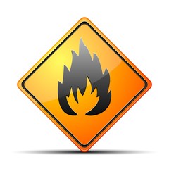Flammable sign