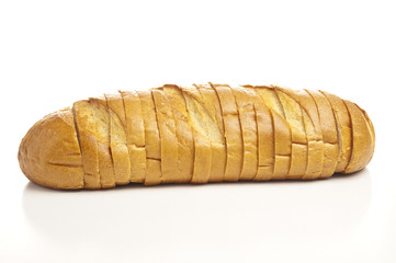 Sliced loaf of bread
