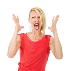 furious woman