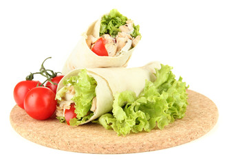 Kebab - grilled meat and vegetables,