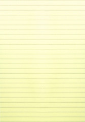 Naklejka premium Yellow lined paper