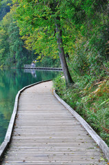 walking in Bled lake