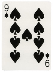 Playing Card - Nine of Spades