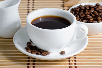 Coffee cup with saucer