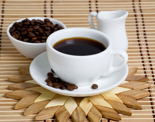 Coffee cup with saucer