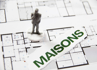 plan de maisons et personnage