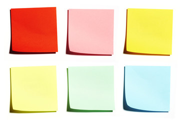 Notizblätter, schwebend, gewellt