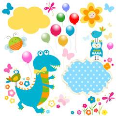 happy dinosaurs card