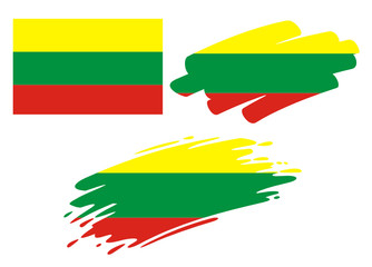 Brush Flags Lithuania