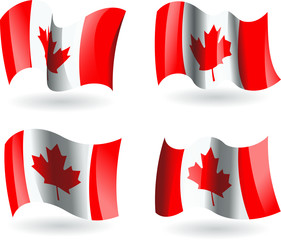 4 bandeiras do Canadá