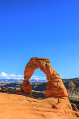 Vertical view of Delicate Arch