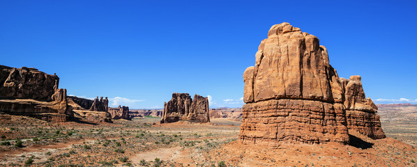 Panoramic view of famous Red Rock