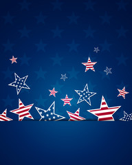 Vector Illustration of an Independence Day Design