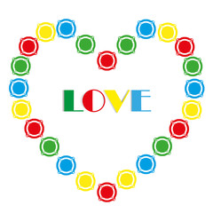 Colorful heart