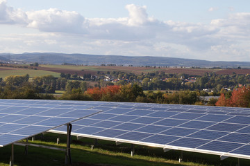 Solarpark bei Homberg (Effze) in Hessen.