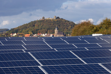 Solarpark bei Homberg (Effze) in Hessen