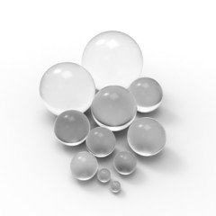 Abstract background with sphere isolated