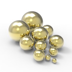 Abstract background with sphere isolated