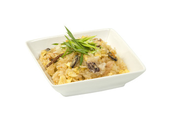 Sushi rice with seafood