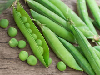 green fresh peas