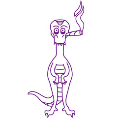 Funny High Dino With Joint