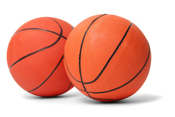 Fototapeta premium Basketball balls isolated on white