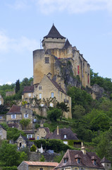 Fototapeta na wymiar Wioska i zamek Castelnaud-la-Chapelle