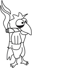 Funny High Bird With Joint