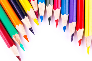Colour pencils isolated