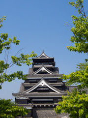 Kumamoto castle in Japan