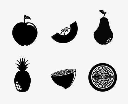 fruit silhouette
