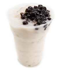 bubble tea milk isolated on white