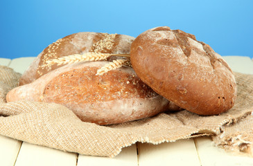 Composition with bread and sackcloth