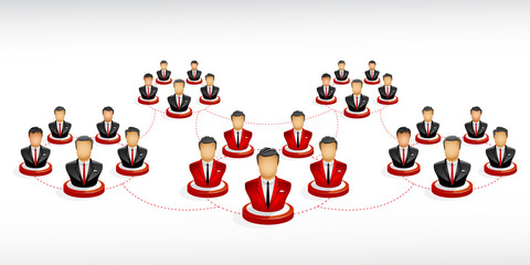 Businesmen in the networking