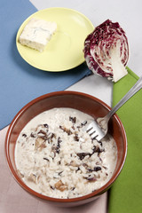 Riso gorgonzola e radicchio